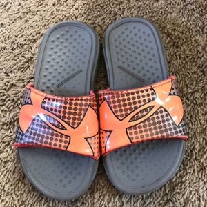 Boy UA flip flops